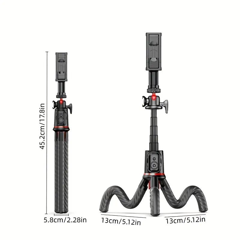 Octopus Selfie Pole Tripod Mobile Phone Micro Single Handheld Desktop Camera Holder Outdoor Live Streaming Shooting Sports Camera Tripod Holder