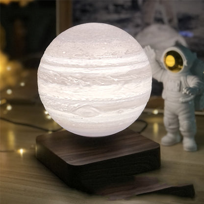 3D Magnetic Levitating Moon Planet Lamp Night Light Rotating LED Suspension 3D Moon Lamp for Bedroom Decoration Novelty Gifts