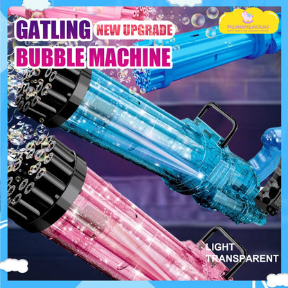 READY STOCK Gatling bubble machine Fully automatic Outdoor children's toys hot style Hot sale Kids Toys