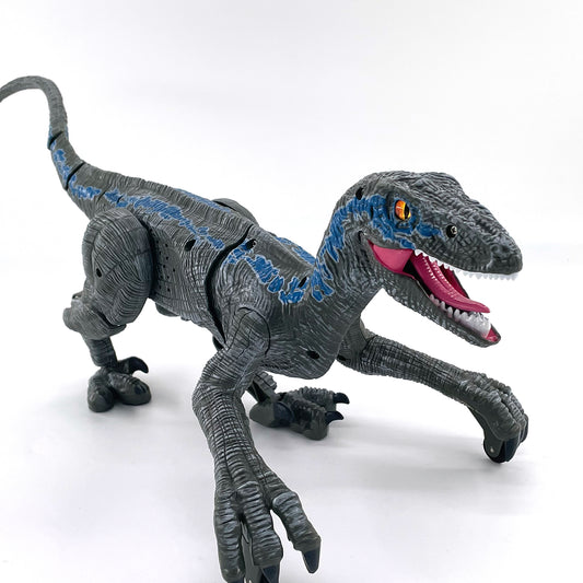 Dinasour Toys Child Gift 2.4G Light and Sound function RC Dinosaur Jurassic Blue Raptor Animal Electric Walking Toy