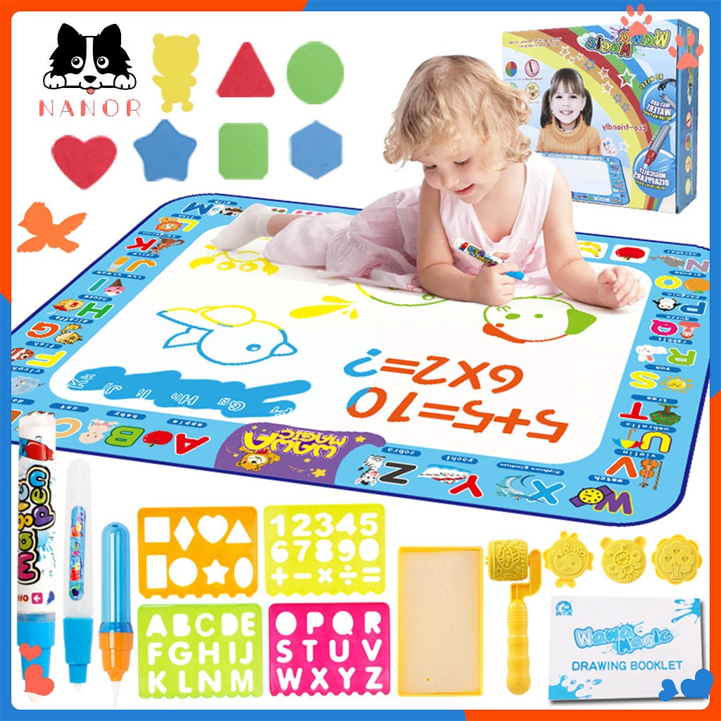 Magic Doodle Mat Water Drawing Pad Mat 100 X 75CM Large Painting Writing Educational Mat Toys for Girls Boys Age 3 - 12