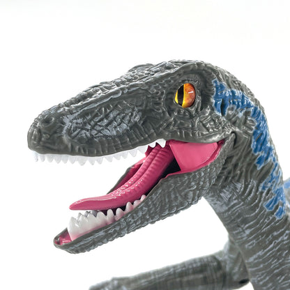 Dinasour Toys Child Gift 2.4G Light and Sound function RC Dinosaur Jurassic Blue Raptor Animal Electric Walking Toy