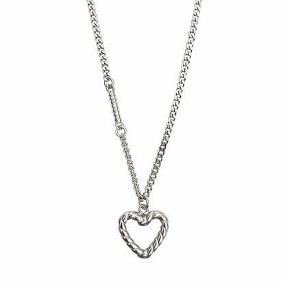 Korea Summer 2021 New Trendy S925 Sterling Silver Love Necklace