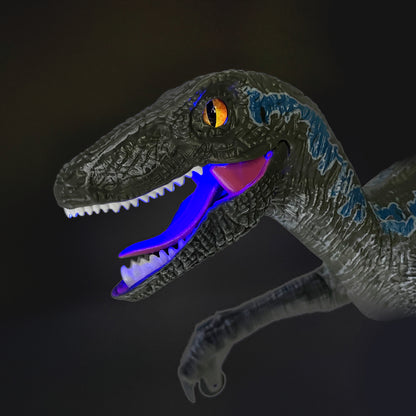 Dinasour Toys Child Gift 2.4G Light and Sound function RC Dinosaur Jurassic Blue Raptor Animal Electric Walking Toy