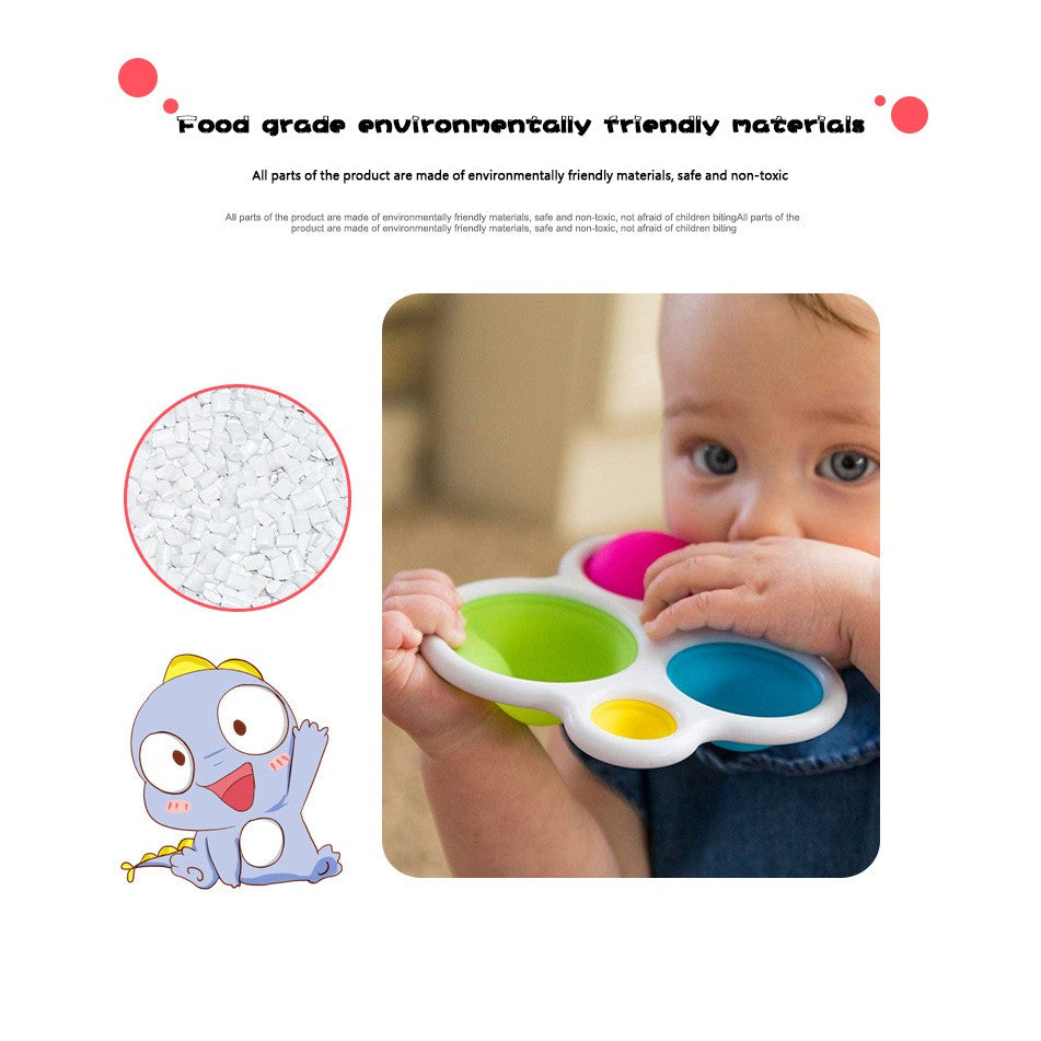 Fidget Stress Reliever Toy Digits silicone sensory early learning baby pop it Sensory Simple baby,diaper car seat baby