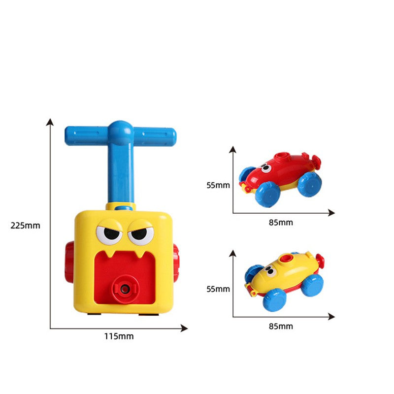 WISHDIAM Balloon Powered Cars,Inertial Balloon Car,Balloon launcher Toy Set,Creative Inflatable Balloon Pump Racing Car