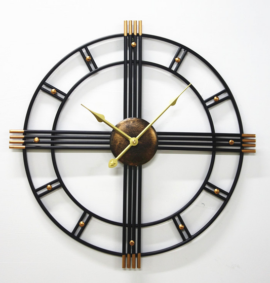 Classic Wall Clocks 3D Silent Roman Numerals Design