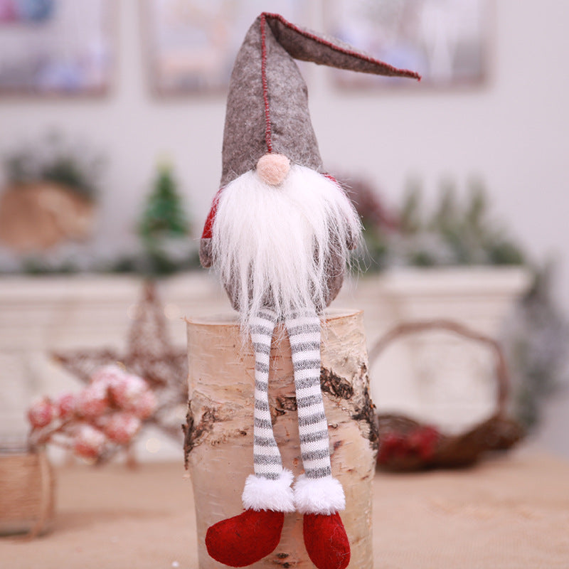 Snowflake Knitted Hat Forest Old Man Doll Ornaments