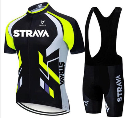 Strava Summer Cycling Wear Short Suit Team Road Mountain Bike Clothing Breathable