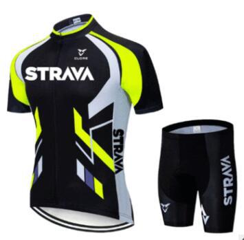 Strava Summer Cycling Wear Short Suit Team Road Mountain Bike Clothing Breathable