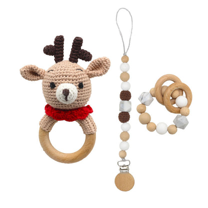 Crochet Molars Appease Toy Deer Animal Molars Stick