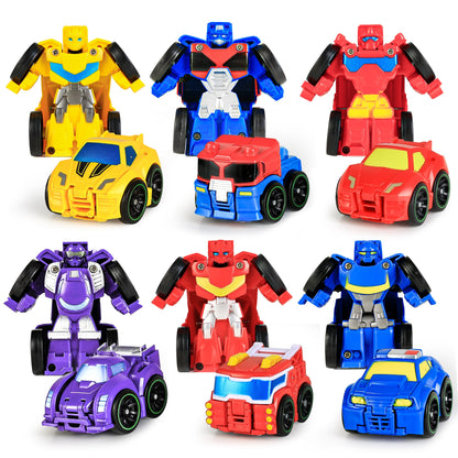 Mini Transformer Robots Pocket Car Toys Set