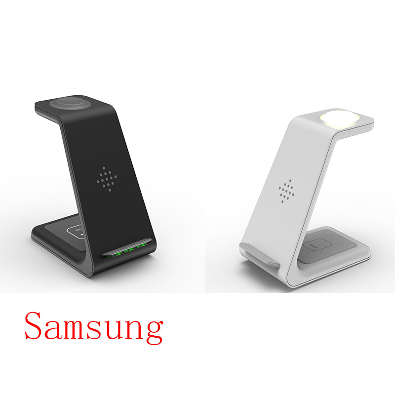 Compatible With , 3 In 1 Fast Charging Station Wireless Charger Stand Wireless Quick Charge Dock For Phone Holder