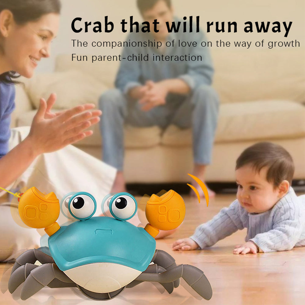 Baby Crawling Crab Musical Electronic Toys with LED Light Up