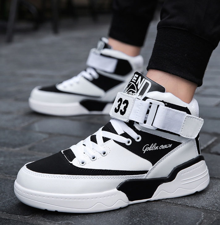 Men's shoes autumn new hip hop shoes high shoes men's trend wild casual canvas shoes tide shoes