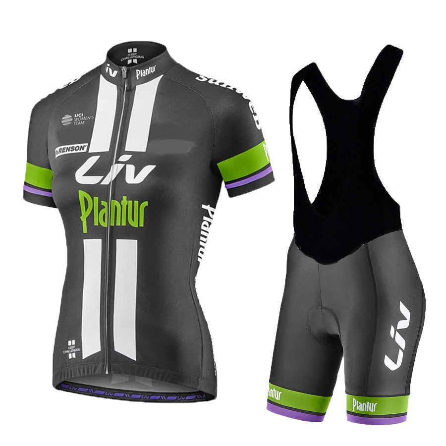 Women's LIV Summer Cycling Jersey Short Sleeve Shorts Suit Breathable