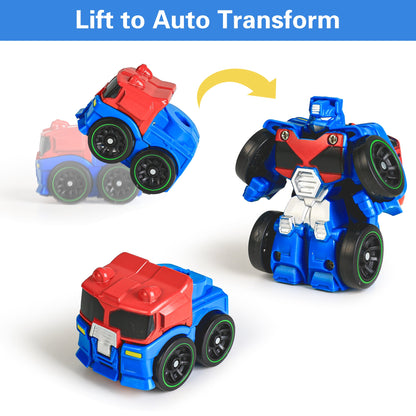 Mini Transformer Robots Pocket Car Toys Set