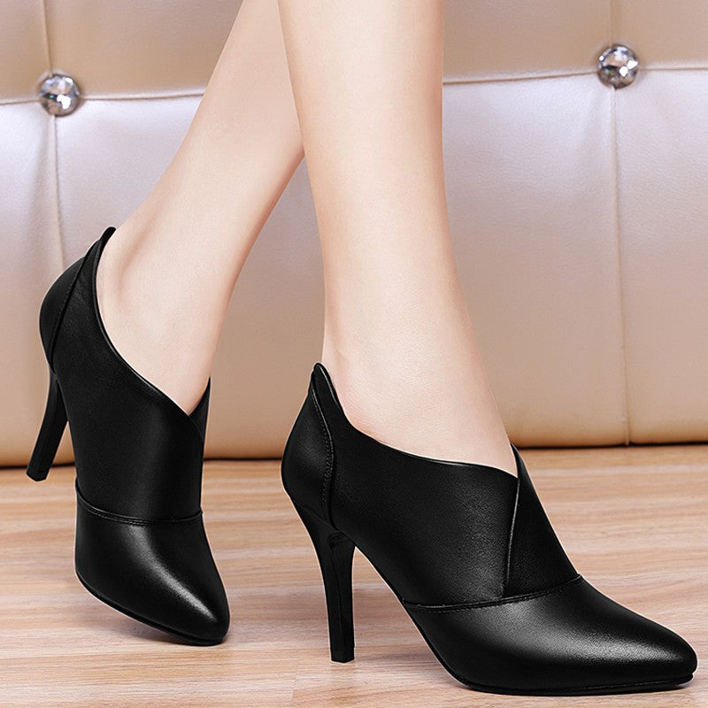 Women's lace stiletto heels