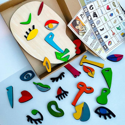 Wooden montessori puzzles