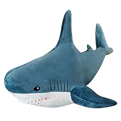 29.5 Inch Children's Day Gift Giant Shark Stuffed Animal Pillow, Soft Shark Toys Big Shark Plush Pillows for Kids, Large Stuffed Shark Funny Gifts for Brave Boy's and Girl's Room Shark Decor.