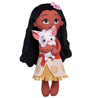 Just Play Disney Princess Lil' Friends Moana & Pua Plush Basic, Ages 2 Up