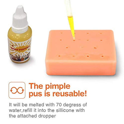 KYW Pimple Popping Toy Funny Silicone Pimple Popping Decompression Relax Toy - Practical Jokes Toy