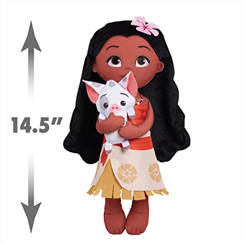 Just Play Disney Princess Lil' Friends Moana & Pua Plush Basic, Ages 2 Up