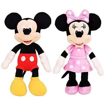 Just Play Disney Mickey & Minnie Plush Plush Basic, Ages 2 Up Multi-color, 3 inches