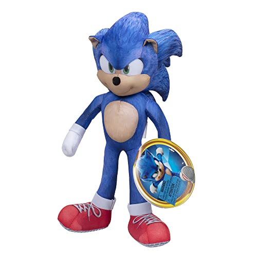 Sonic the Hedgehog Plush Sonic 2 Movie 13" Talking Sonic Plush