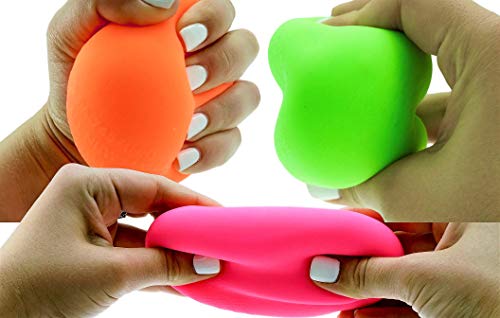 Stretchy Balls Stress Relief (1 Ball) by Fun a Ton | Soft Dough Stress Ball Pull and Stretch. Hand Therapy or Sensory Fidget Toy, Squishy Anxiety Relaxing Toy. | 401-1s