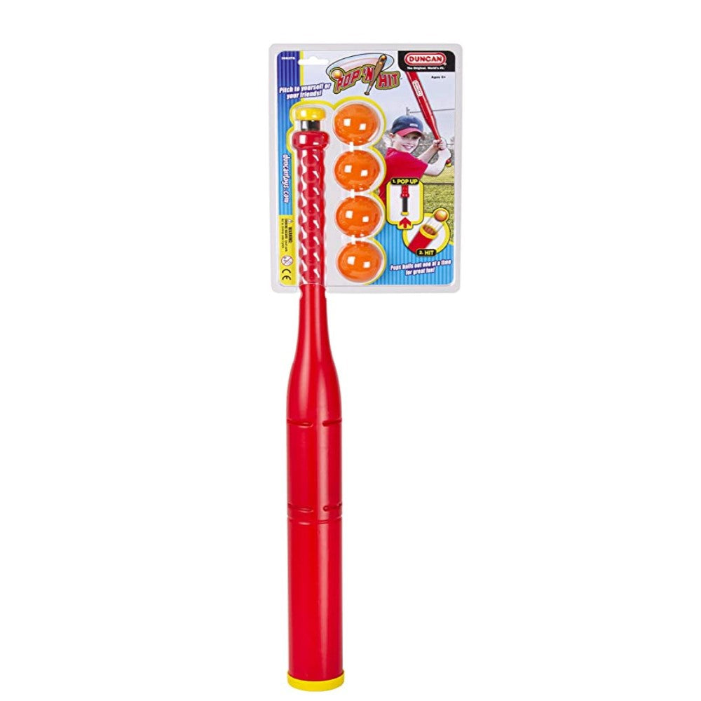 Duncan Pop N Swing Bat - Pop ‘N Hit Ball Launching Baseball Bat