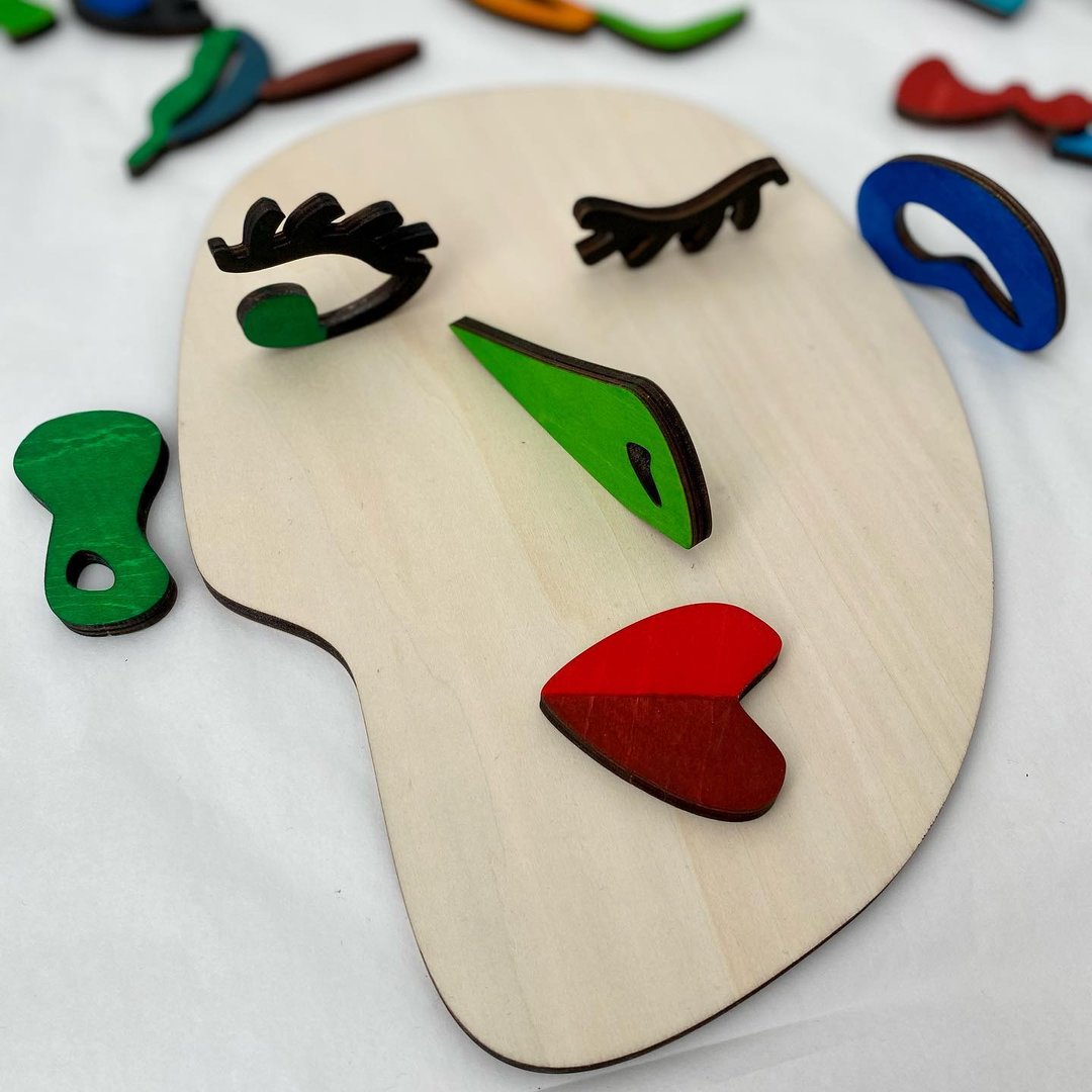 Wooden montessori puzzles