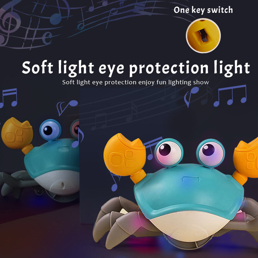 Baby Crawling Crab Musical Electronic Toys with LED Light Up