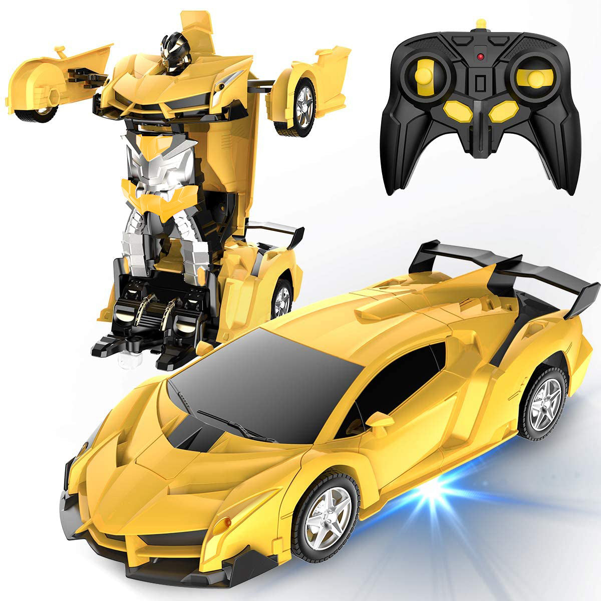 Remote Control Car, Transform Robot RC Cars for Kids Toys, 2.4Ghz 1:18 Scale Racing Car with One-Button Deformation, 360°Drifting, Christmas Birthday Gifts for Boys Girls