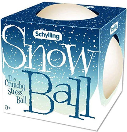 Schylling Snow Ball (NeeDoh) Crunchy, Squishy, Squeezy, Stretchy Stress Balls Gift Set Bundle - 2 Pack