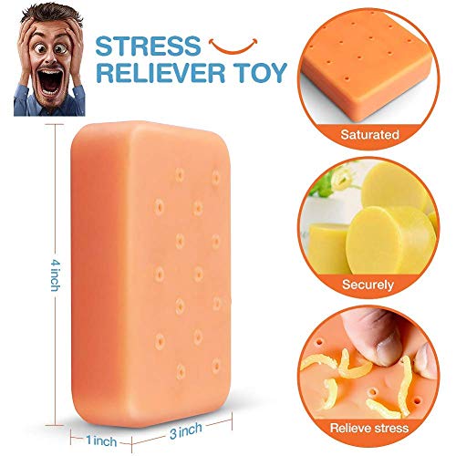 KYW Pimple Popping Toy Funny Silicone Pimple Popping Decompression Relax Toy - Practical Jokes Toy