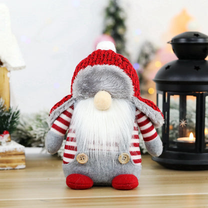 Faceless Dolls Ornaments Nordic Forester Santa Claus Ornaments Christmas Window Decoration