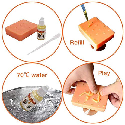 KYW Pimple Popping Toy Funny Silicone Pimple Popping Decompression Relax Toy - Practical Jokes Toy