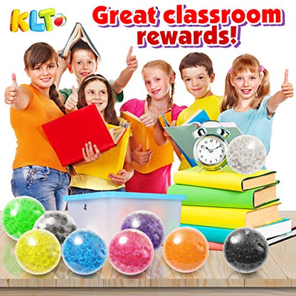 KLT Sensory Stress Balls Set 12 Pack for Adults and Kids - Sensory Toys for Autistic Children - Fidget Toys Stress Relief - Prize Box for Classroom - Calming Toys for Students - Squishy Squeeze Ball