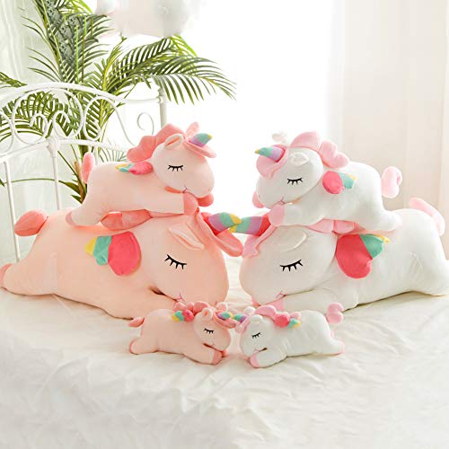 Unicorn Stuffed Animal, Soft Unicorn Plush Hugging Pillow Toy Gifts for Kids (Pink, 23.6 in)