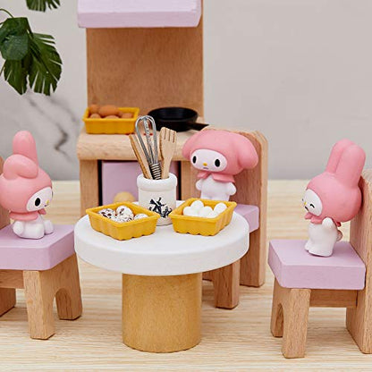 Skylety 28 Pieces 1:12 Dollhouse Kitchen Decorations, 6 Pieces Miniature Egg Beater and Utensils with 18 Pieces Mini Egg Models Miniature Food Toy with Pottery Holder Pretend Play Toy