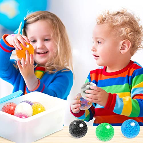 KLT Sensory Stress Balls Set 12 Pack for Adults and Kids - Sensory Toys for Autistic Children - Fidget Toys Stress Relief - Prize Box for Classroom - Calming Toys for Students - Squishy Squeeze Ball