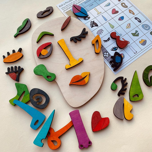 Wooden montessori puzzles