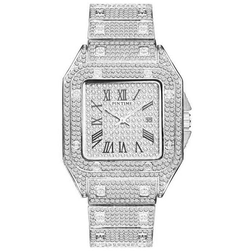 Quartz watch full diamond watch