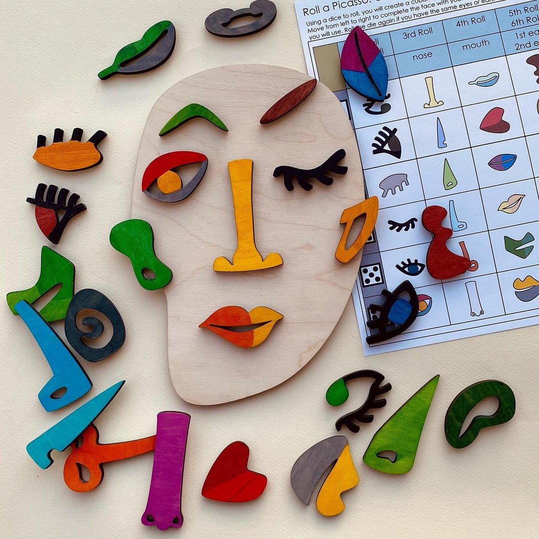 Wooden montessori puzzles