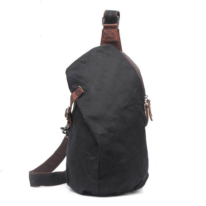 Retro Chest Bag Shoulder Bag Men Canvas Bag