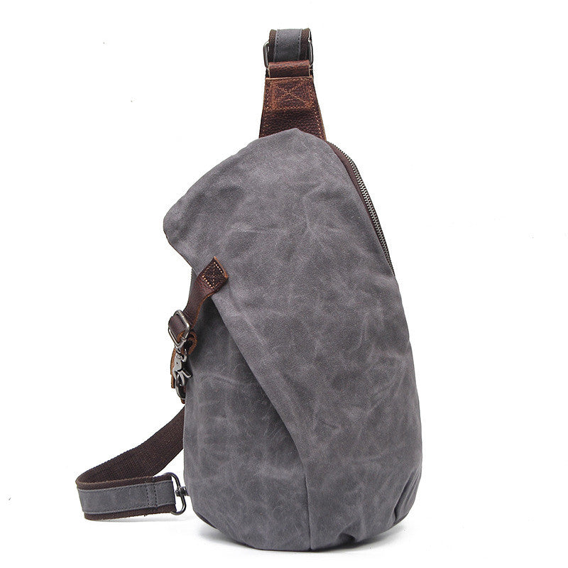 Retro Chest Bag Shoulder Bag Men Canvas Bag