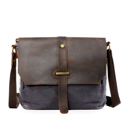 Men's canvas shoulder bag