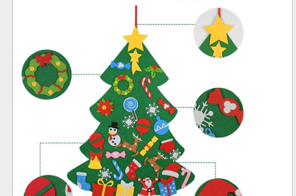 Oversized Christmas Decorations DIY Felt Cloth Christmas Tree