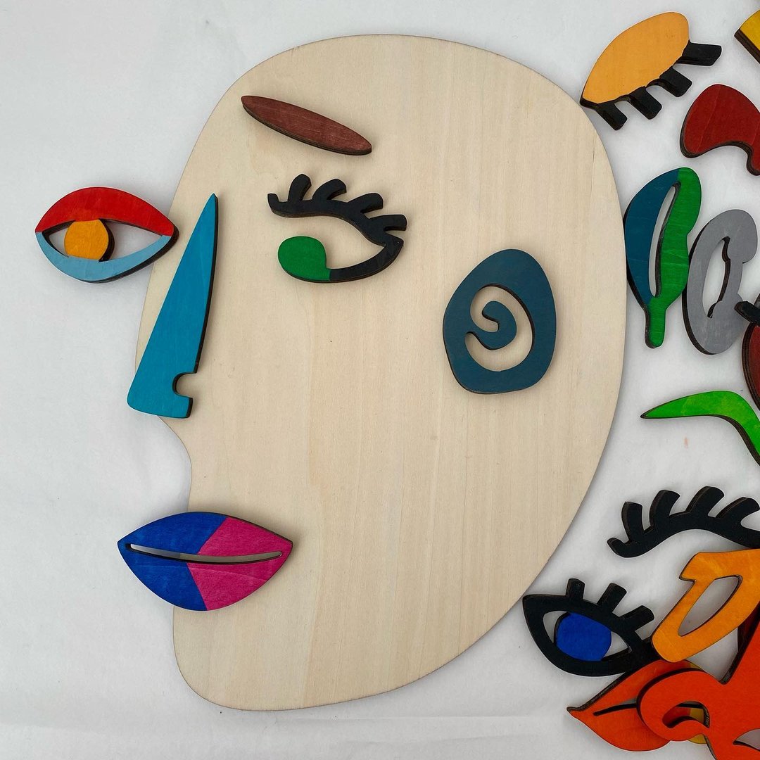 Wooden montessori puzzles